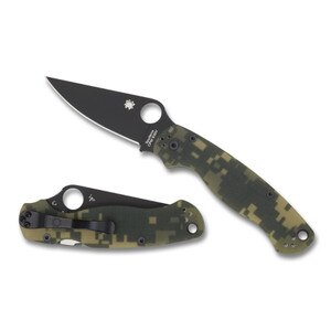 Spyderco Para Military 2 Knife in Camo Black